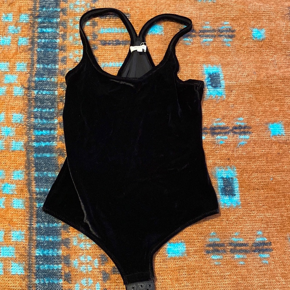 Madewell velvet bodysuit
